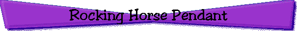 Rocking Horse Pendant