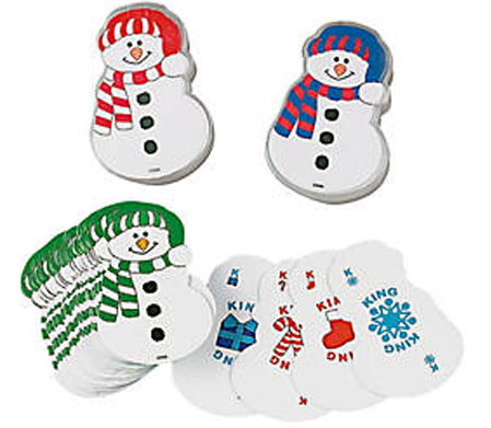 Snowman Shaped Cards