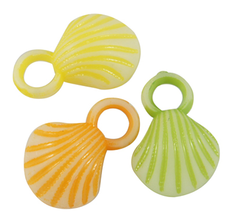 Sea Shell Charms (24) Asstd Colors