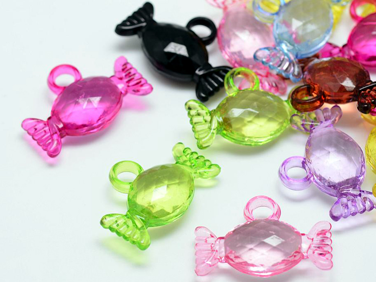 Transparent Gift Pendants - Asst Colors