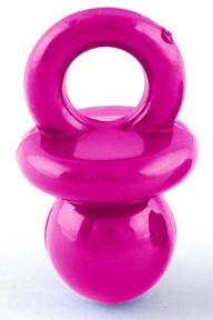 Bright Pacifier Bead (Magenta)