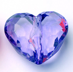 Faceted Hearts (Assorted Colors)