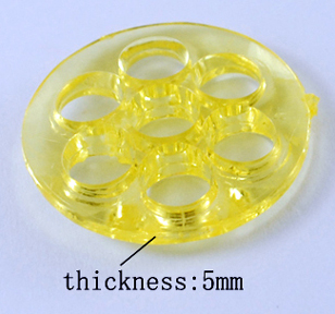 Circles w/Holes Pendant (Assorted Colors)