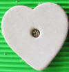 Leather 1.75" Heart with 3/16 Hole