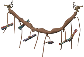 Leather Soft Play Perch (2 lengths)
