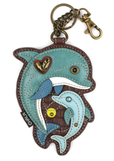 Dolphins Key Fob Coin Purse by Chala