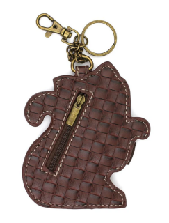 Gray Tabby Key Fob Coin Purse by Chala
