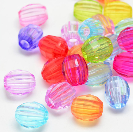 Faceted Barrel Beads